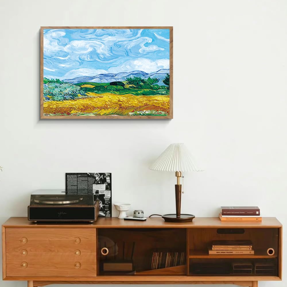 Amazon.co.jp: ゴッホ「糸杉のある麦畑」阪画屋 アートパネル アート